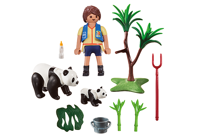Playmobil City Life Panda Caretaker Carry Case
