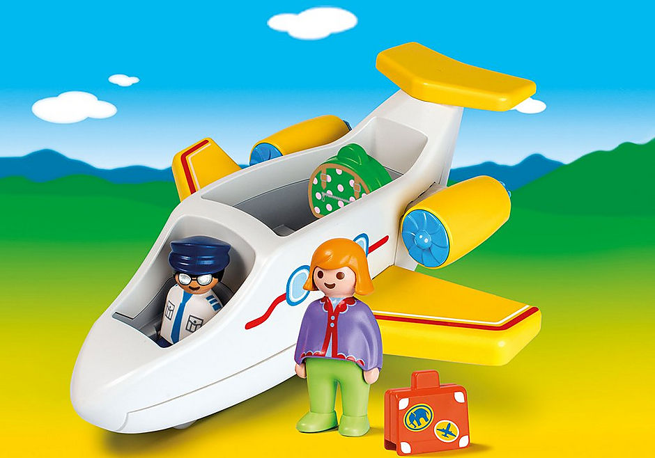 Playmobil 1.2.3 Airplane with Passenger
