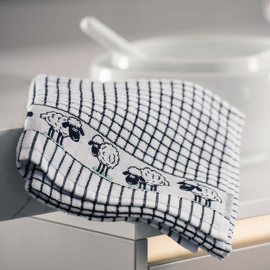 Samuel Lamont Poli-Dri Tea Towel Jacquard Sheep