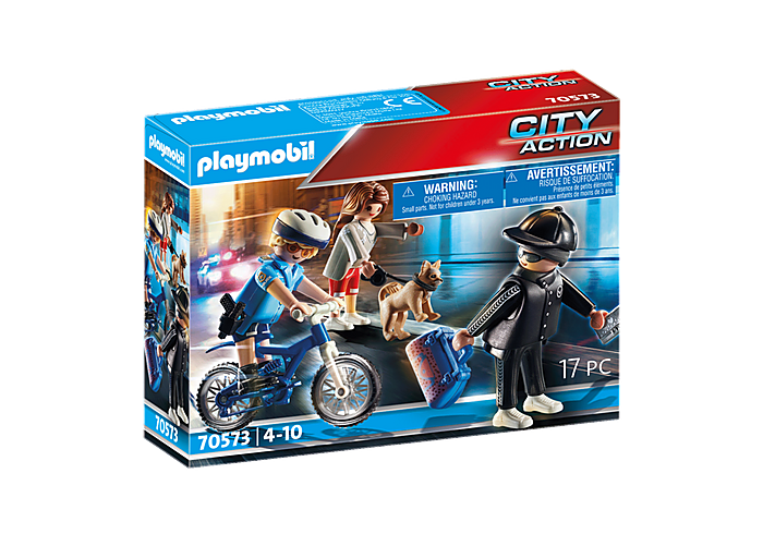 Playmobil City Action Police Bicycle with Thief