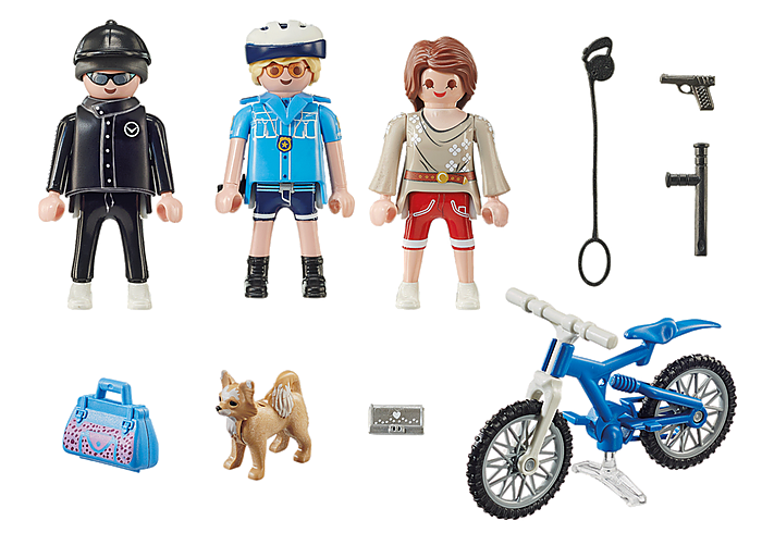 Playmobil City Action Police Bicycle with Thief