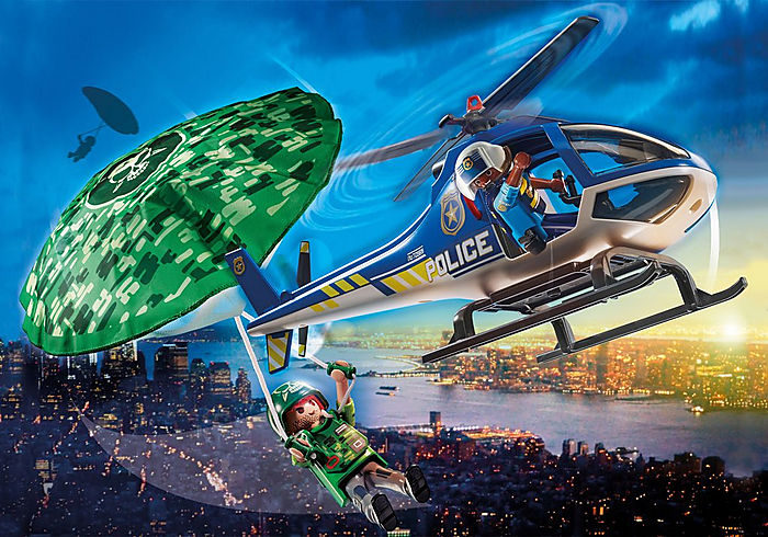 Playmobil City Action Police Parachute Search