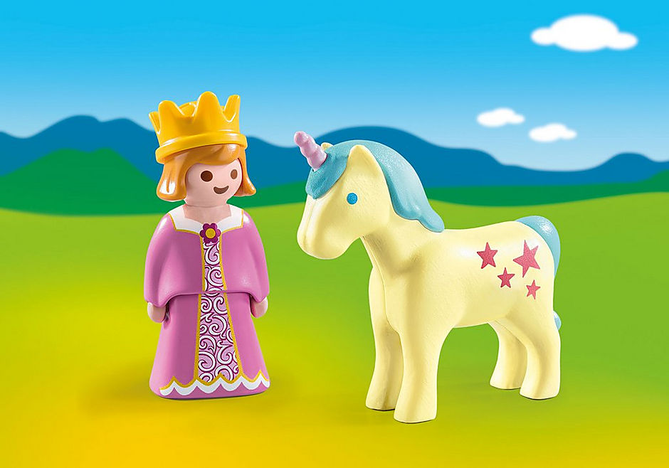 Playmobil 1.2.3 Princess with Unicorn