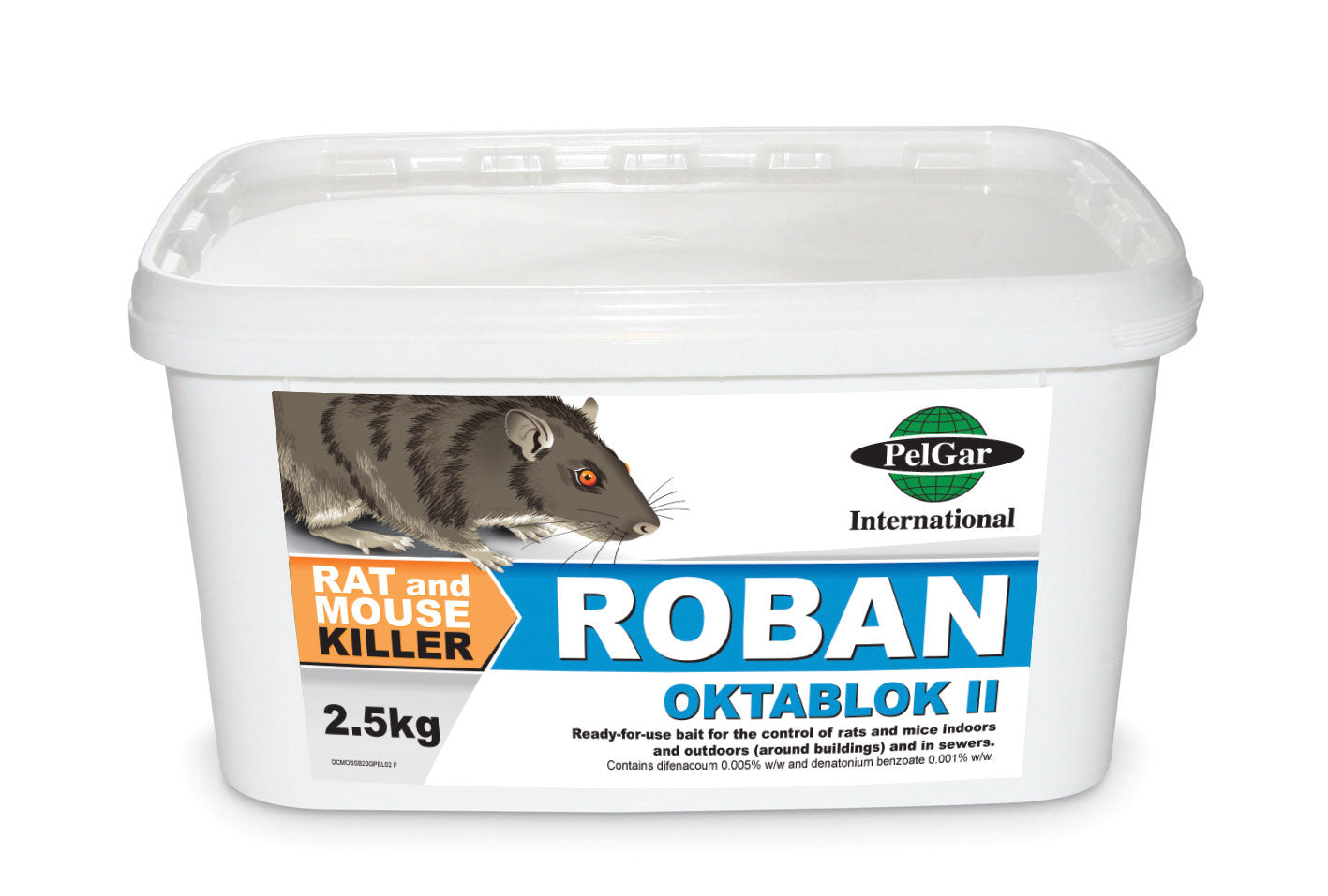 Roban Rat Bait Oktablok II Blocks 2.5kg