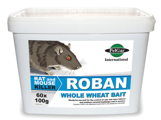 Roban Rat Bait 60x100g Sachets