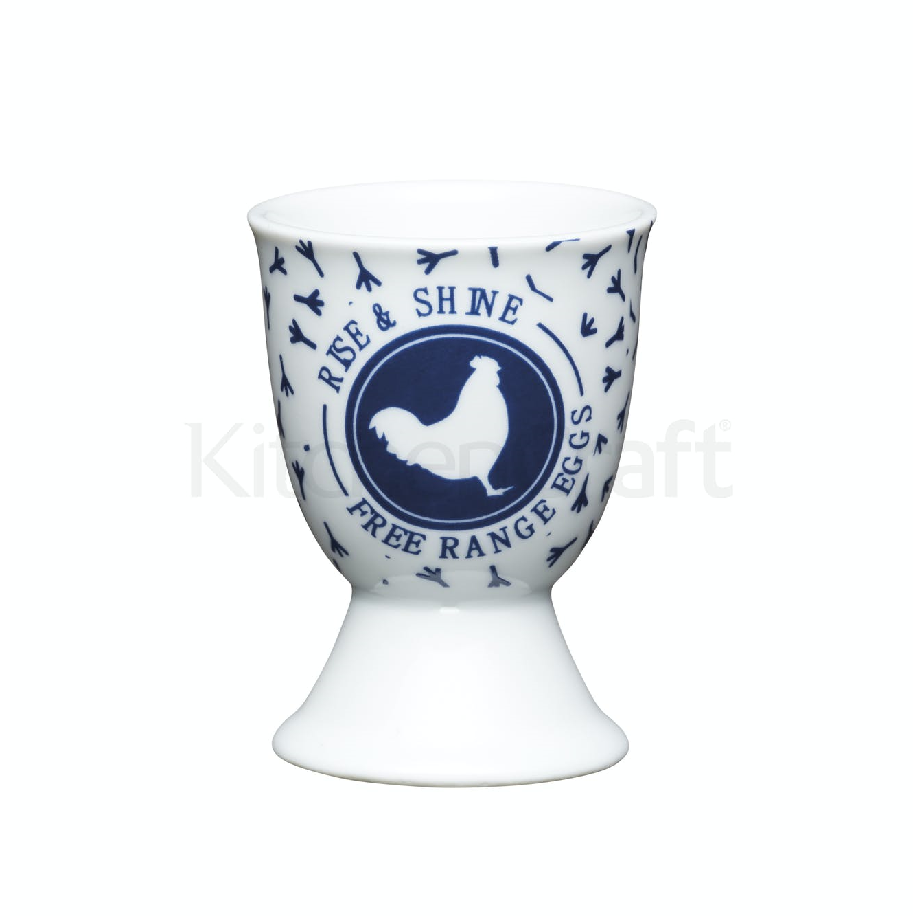 KitchenCraft Egg Cup Traditional Hen Blue