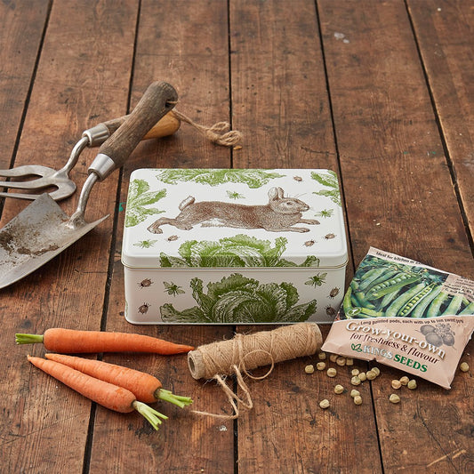 Thornback & Peel Extra Large Rectangular Tin Rabbit & Cabbage