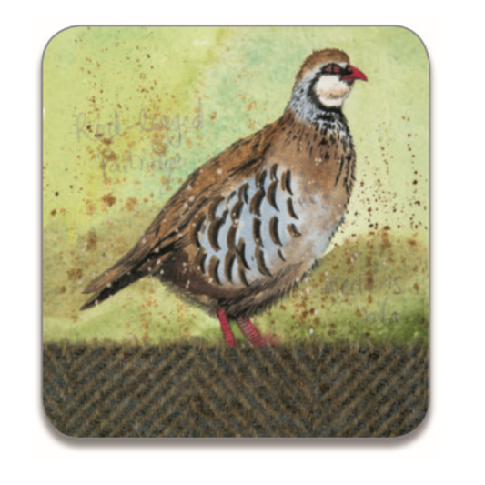 Alex Clark Red Legged Partridge Coaster