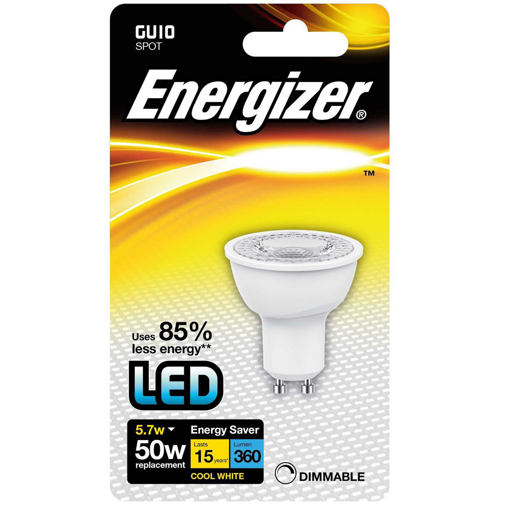Energizer LED GU10 Spot Dimmable Cool White