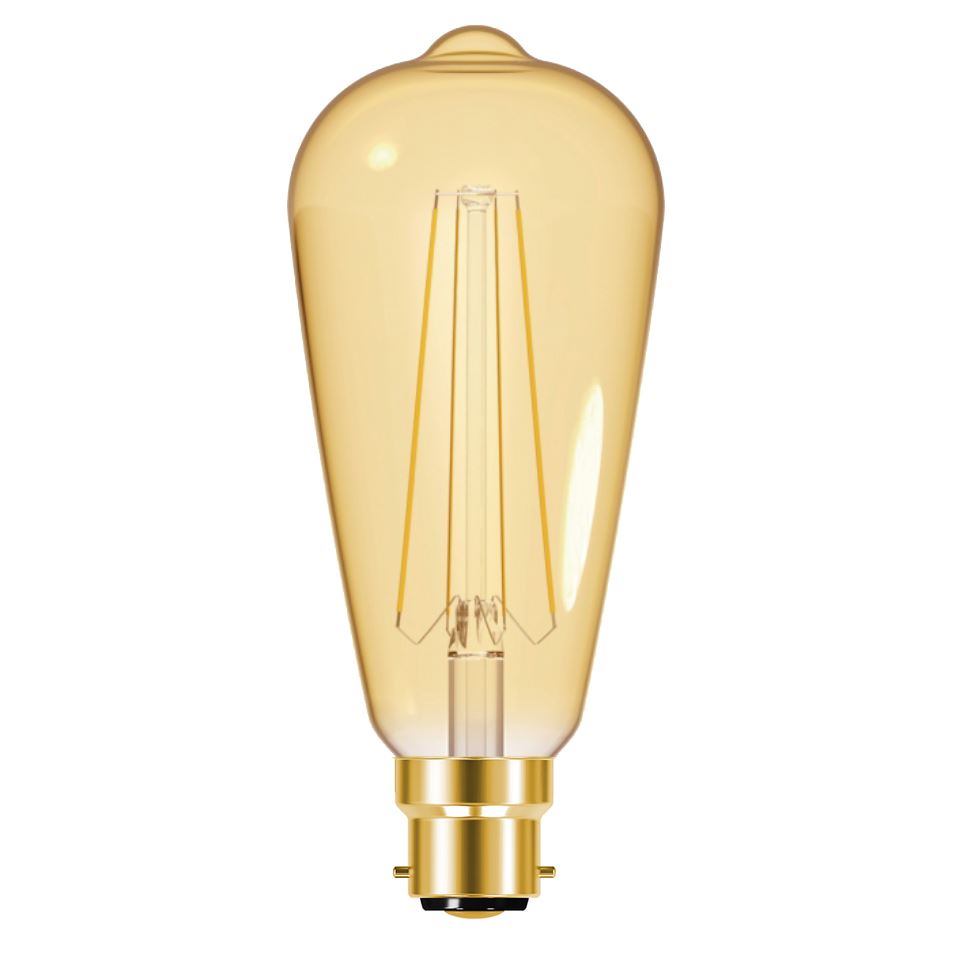 Energizer LED ST64 Filament Gold 470LM 5W B22 (BC) Warm White