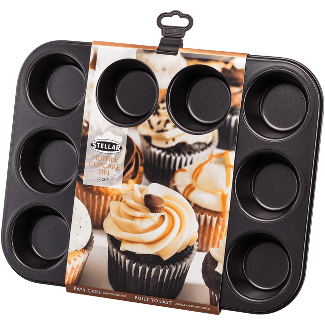 Stellar Bakeware Non-Stick Cupcake/Muffin Tin