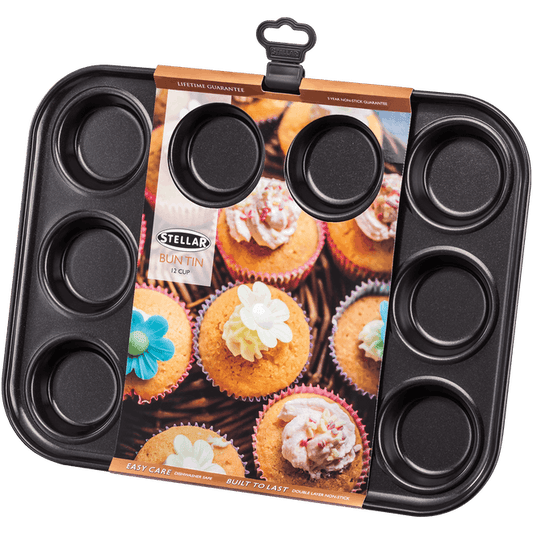 Stellar Bakeware Non-Stick Bun Tin