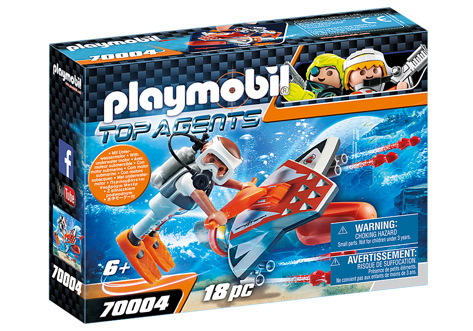 Playmobil Top Agents SPY TEAM Underwater Wing