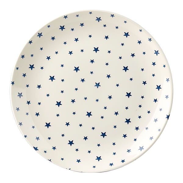 Queens by Churchill Sieni Stars Blue Dinner Plate 26cm