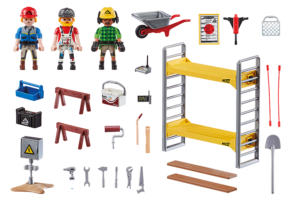 Playmobil City Action Scaffolding with Workers