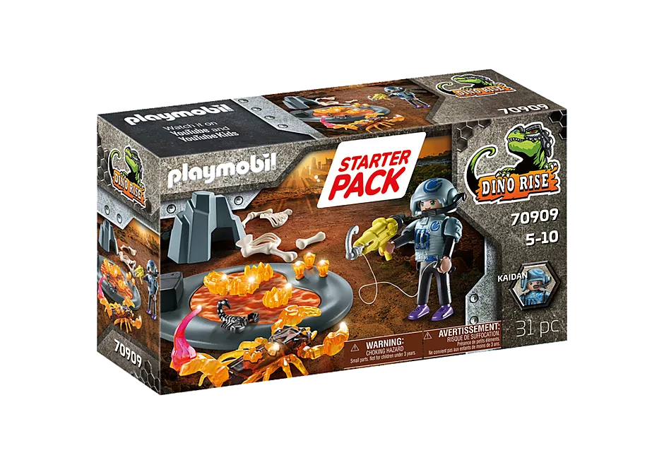 Playmobil Dino Rise: Fire Scorpion Starter Pack 70909
