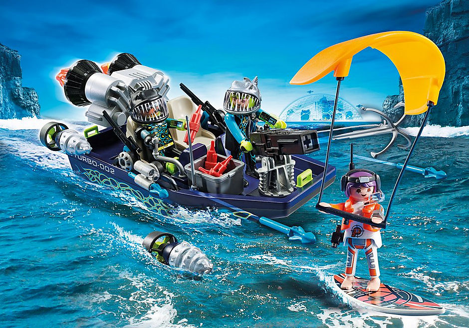 Playmobil Top Agents TEAM S.H.A.R.K. Harpoon Craft