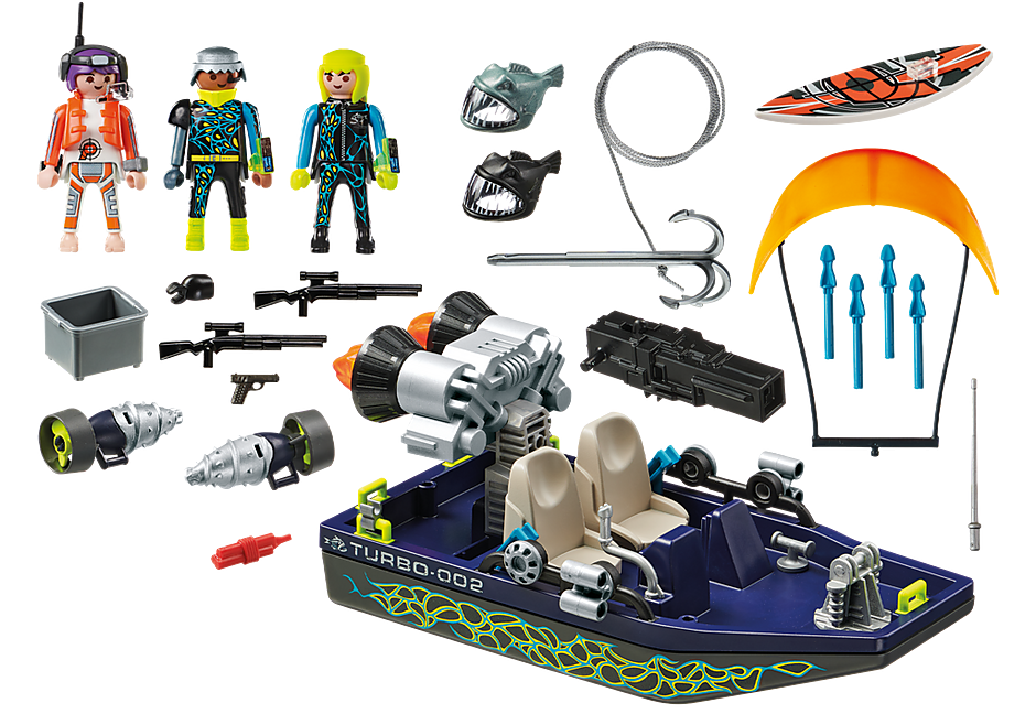 Playmobil Top Agents TEAM S.H.A.R.K. Harpoon Craft