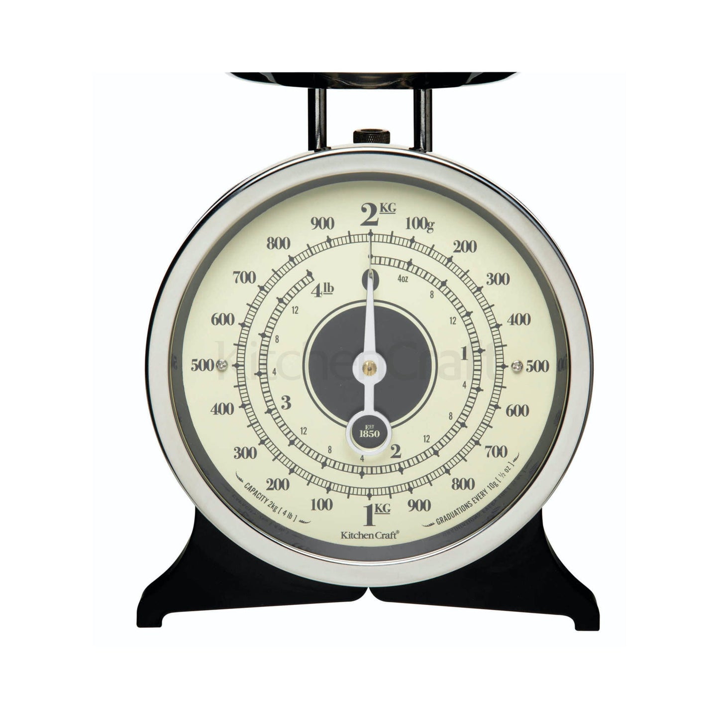 Classic Collection Mechanical Kitchen Scale Black