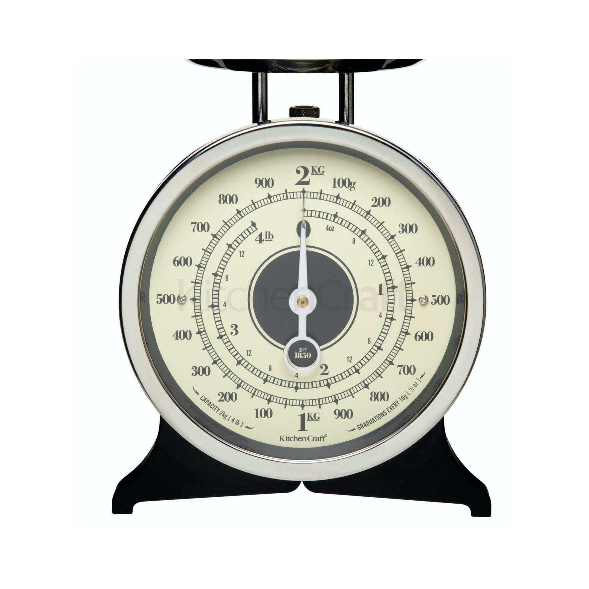 Classic Collection Mechanical Kitchen Scale Black