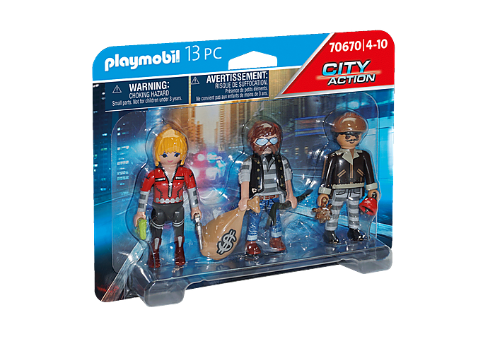 Playmobil City Action Police Thief Figure Set