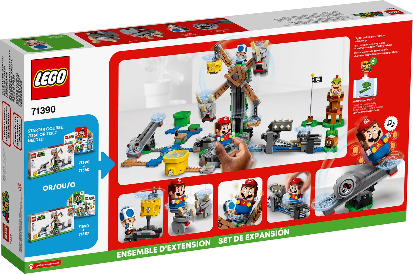 Lego Super Mario Reznor Knockdown Expansion Set 71390