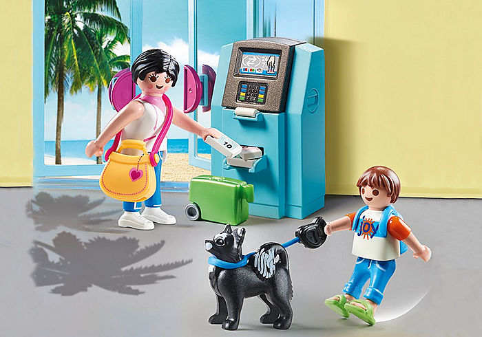 Playmobil Tourists with ATM