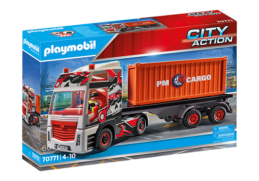Playmobil City Action Cargo Truck w/ Container