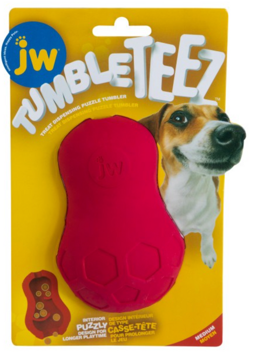 JW Tumble Teez Dog Toy Medium Red