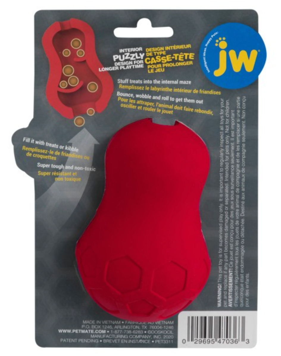 JW Tumble Teez Dog Toy Medium Red