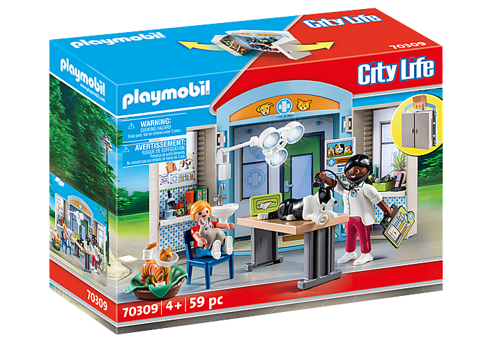 Playmobil City Life Vet Clinic Play Box