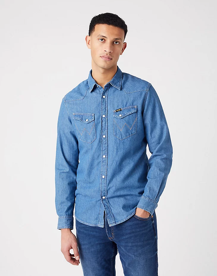 Wrangler Long Sleeve Western Shirt