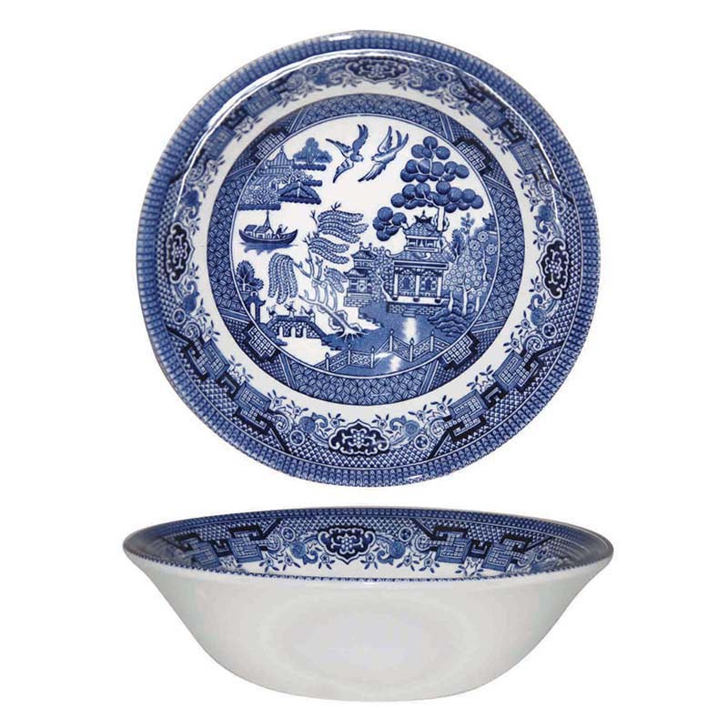 Queens by Churchill Blue Willow Oatmeal Bowl