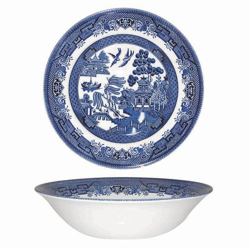 Queens by Churchill Blue Willow Salad Bowl