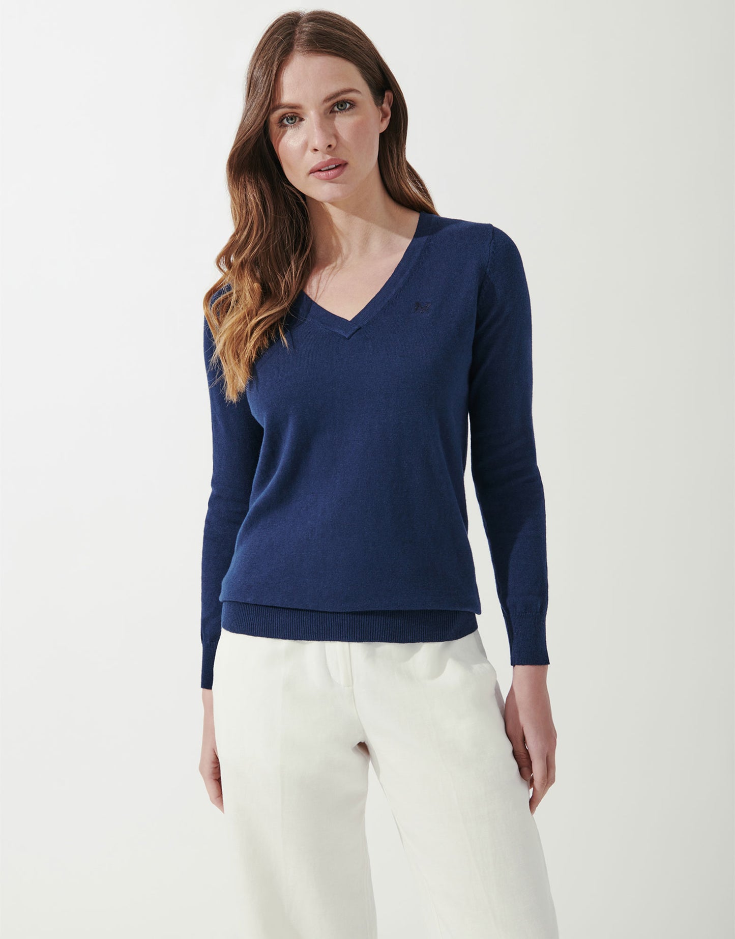 Crew Clothing Foxy V Neck Jumper