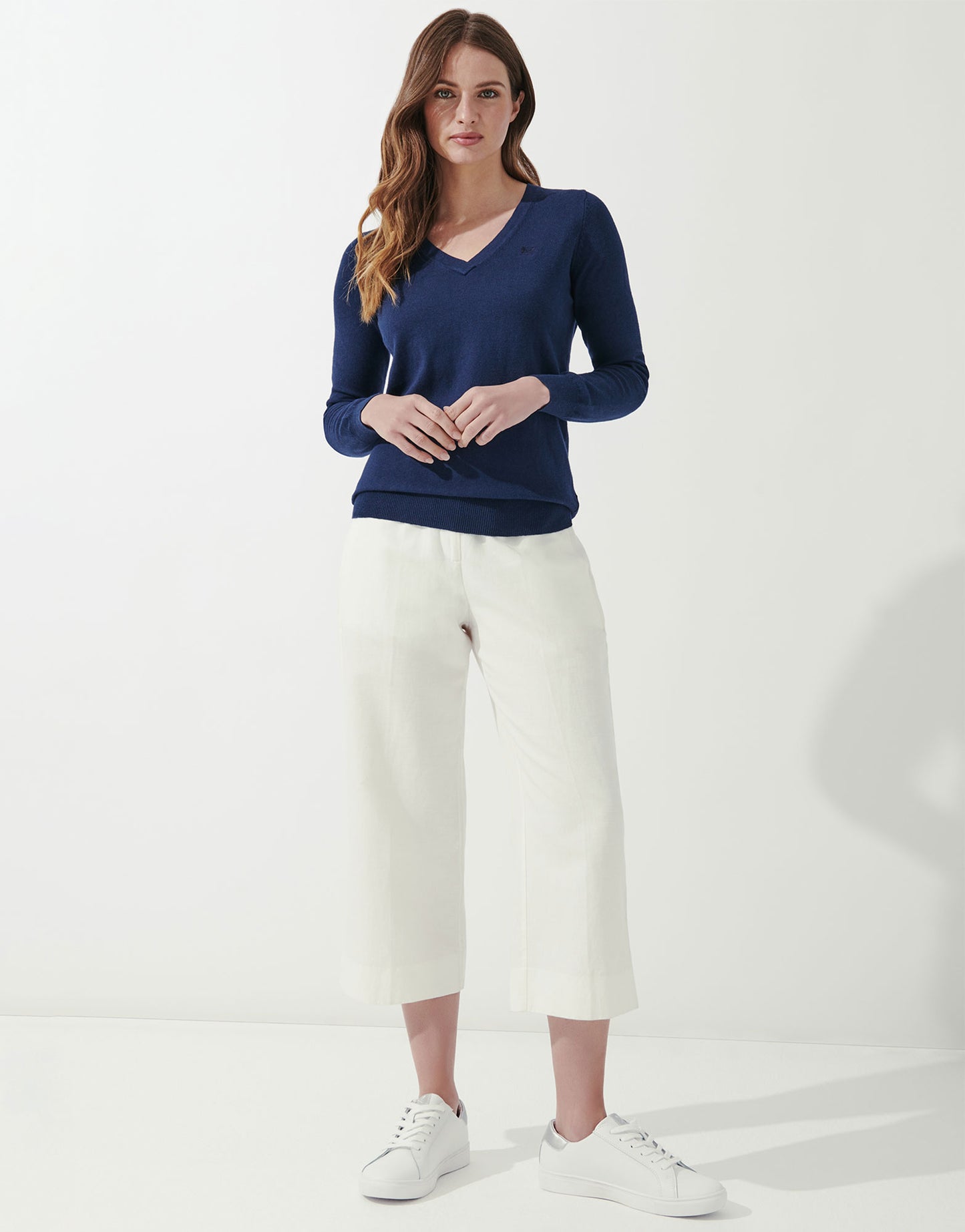 Crew Clothing Foxy V Neck Jumper