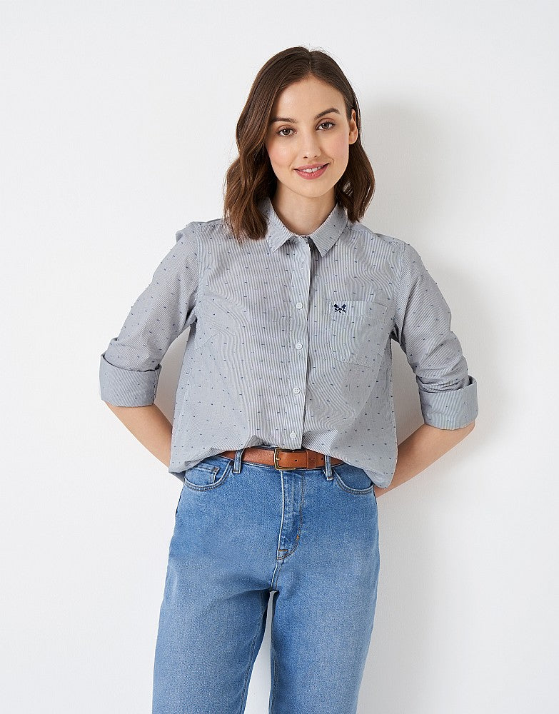 Crew Clothing Meryl Shirt - White Blue