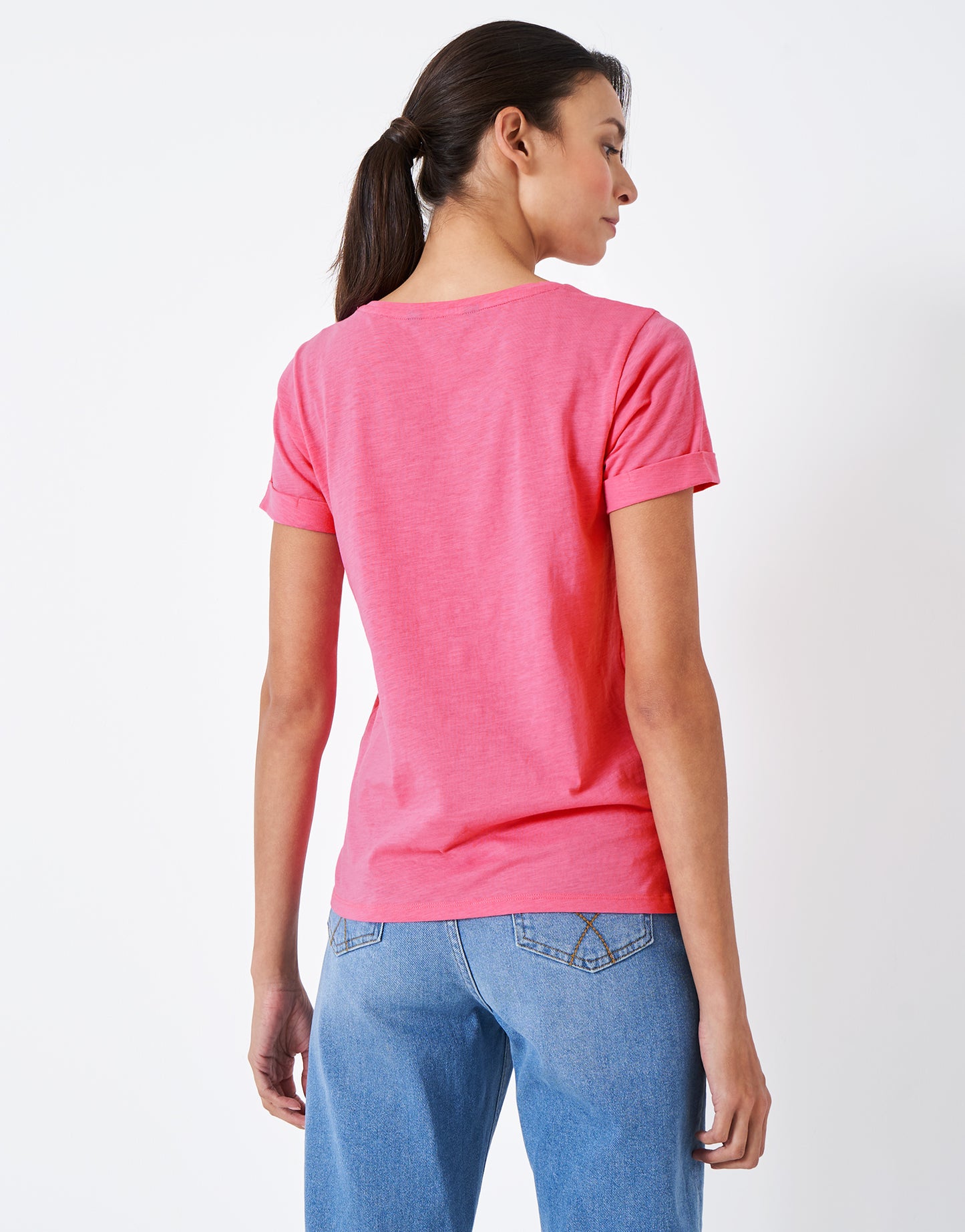 Crew Clothing Perfect Crew Neck Slub T-Shirt