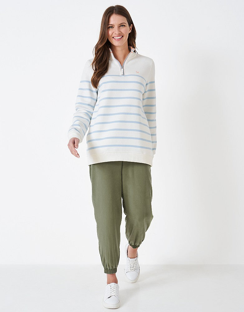 Crew Clothing Women's Relaxed Half Zip Sweatshirt