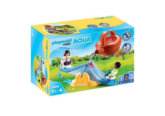Playmobil 1.2.3 AQUA Water Seesaw with Watering Can