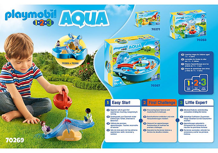 Playmobil 1.2.3 AQUA Water Seesaw with Watering Can