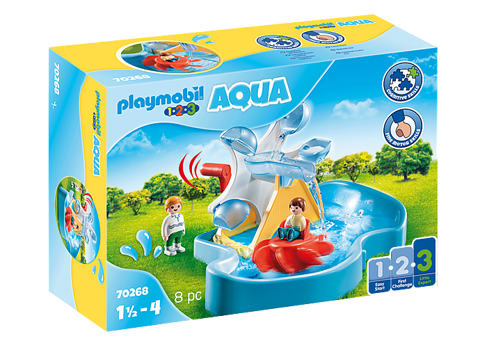 Playmobil 1.2.3 AQUA Water Wheel Carousel