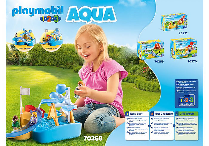 Playmobil 1.2.3 AQUA Water Wheel Carousel