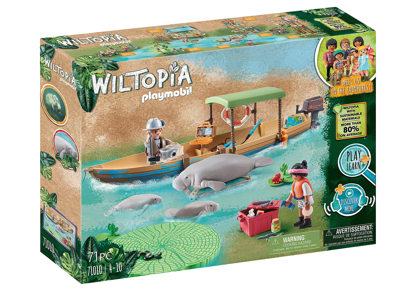 Playmobil Wiltopia - Boat Trip to the Manatees 71010