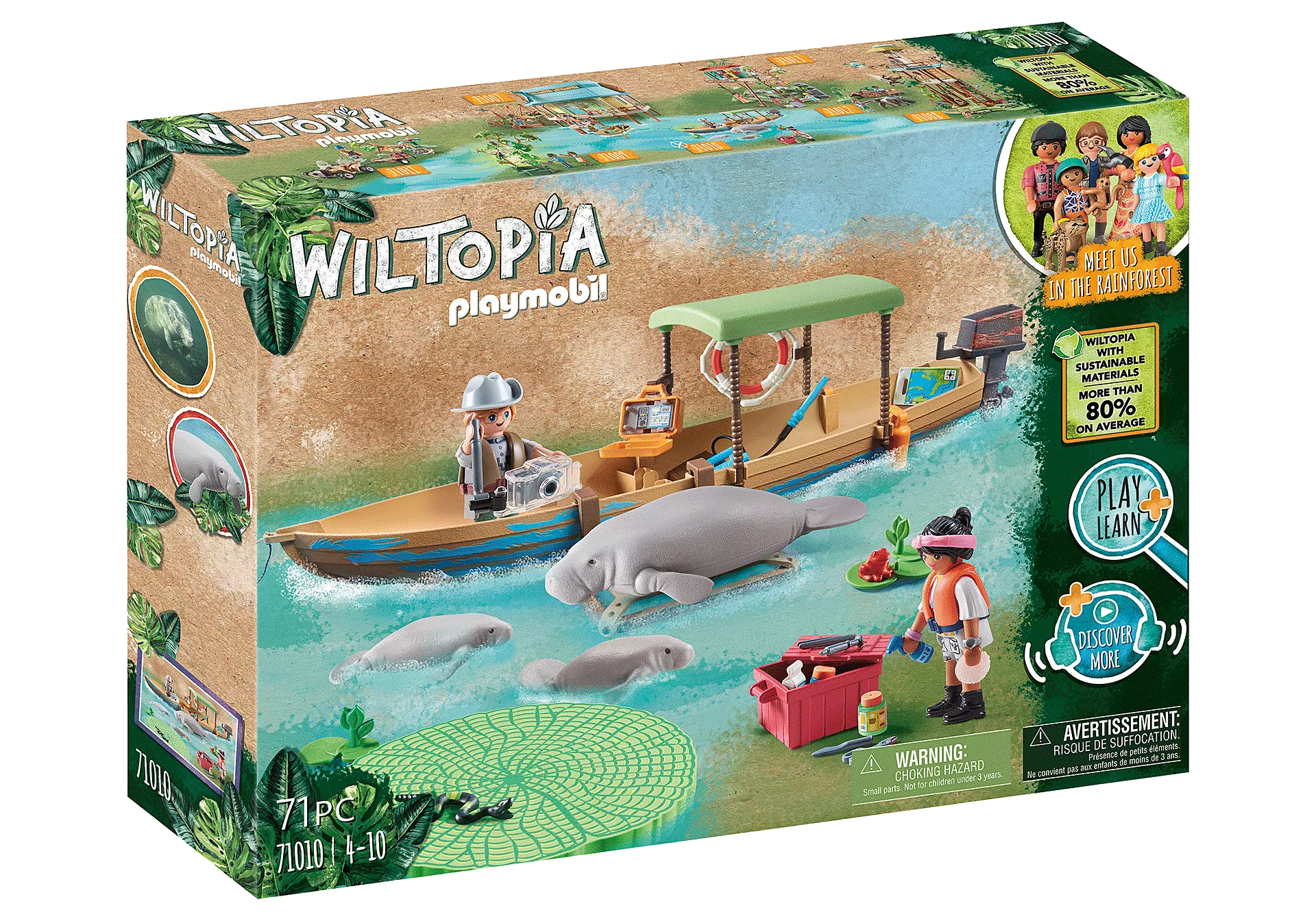 Playmobil Wiltopia - Boat Trip to the Manatees 71010
