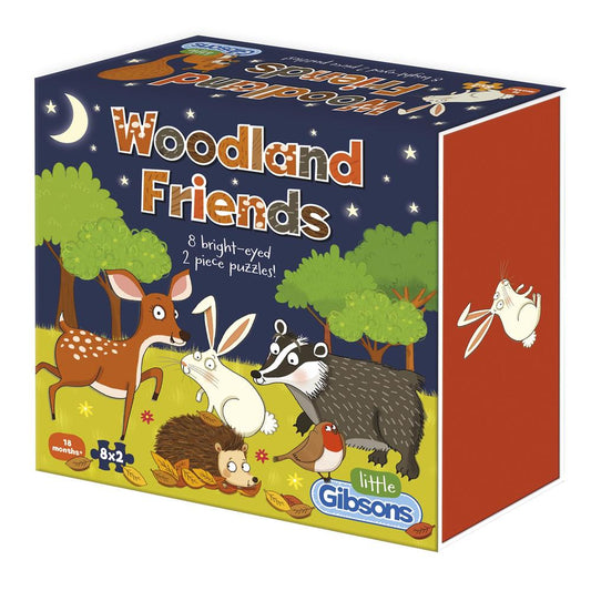 Gibsons Woodland Friends 8x2 Piece Jigsaws