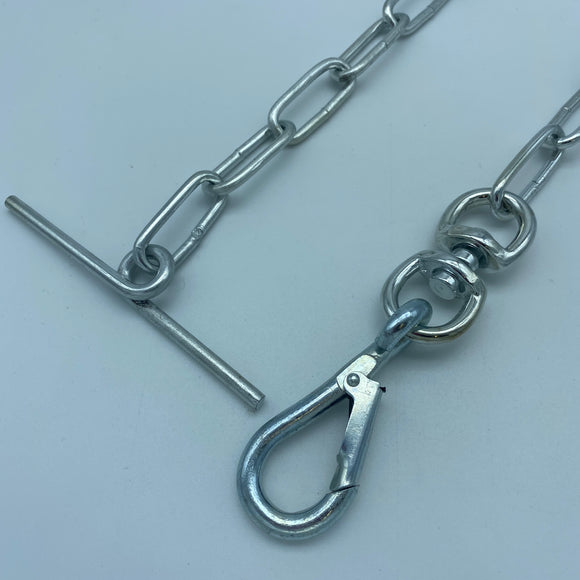 Welded Straight Link Dog Tie Out Chain - Zinc Plated