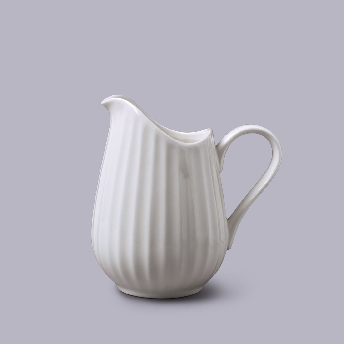 W.M. Bartleet & Sons White Porcelain Fluted Jug