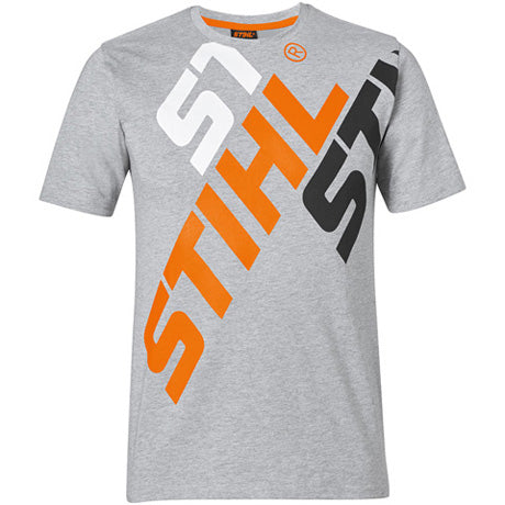 STIHL Tri-Logo T-Shirt Grey Marl