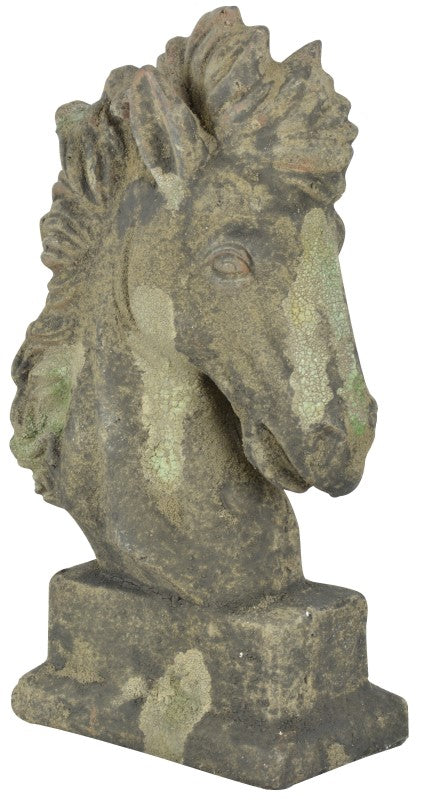 Fallen Fruits Aged Terracotta Horse Head
